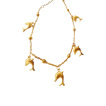 Βραχιόλι Ποδιού Δελφίνια από Ανοξείδωτο Ατσάλι