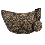 Leopard Shoulder Bag με Πορτοφόλι