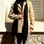 Κασκόλ Cashmere Μαύρο Λεπτό - Image 2