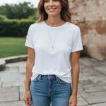 Κολιέ Ατσάλινο Ασημί Minimal Σταγόνα - Image 2