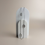 Μακρύ Κολιέ Ατσάλινο “Armonia” Ασημί Πολυμορφικό - Image 2