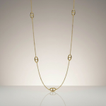 Μακρύ Κολιέ Ατσάλινο “Thalia” Χρυσό Πολυμορφικό